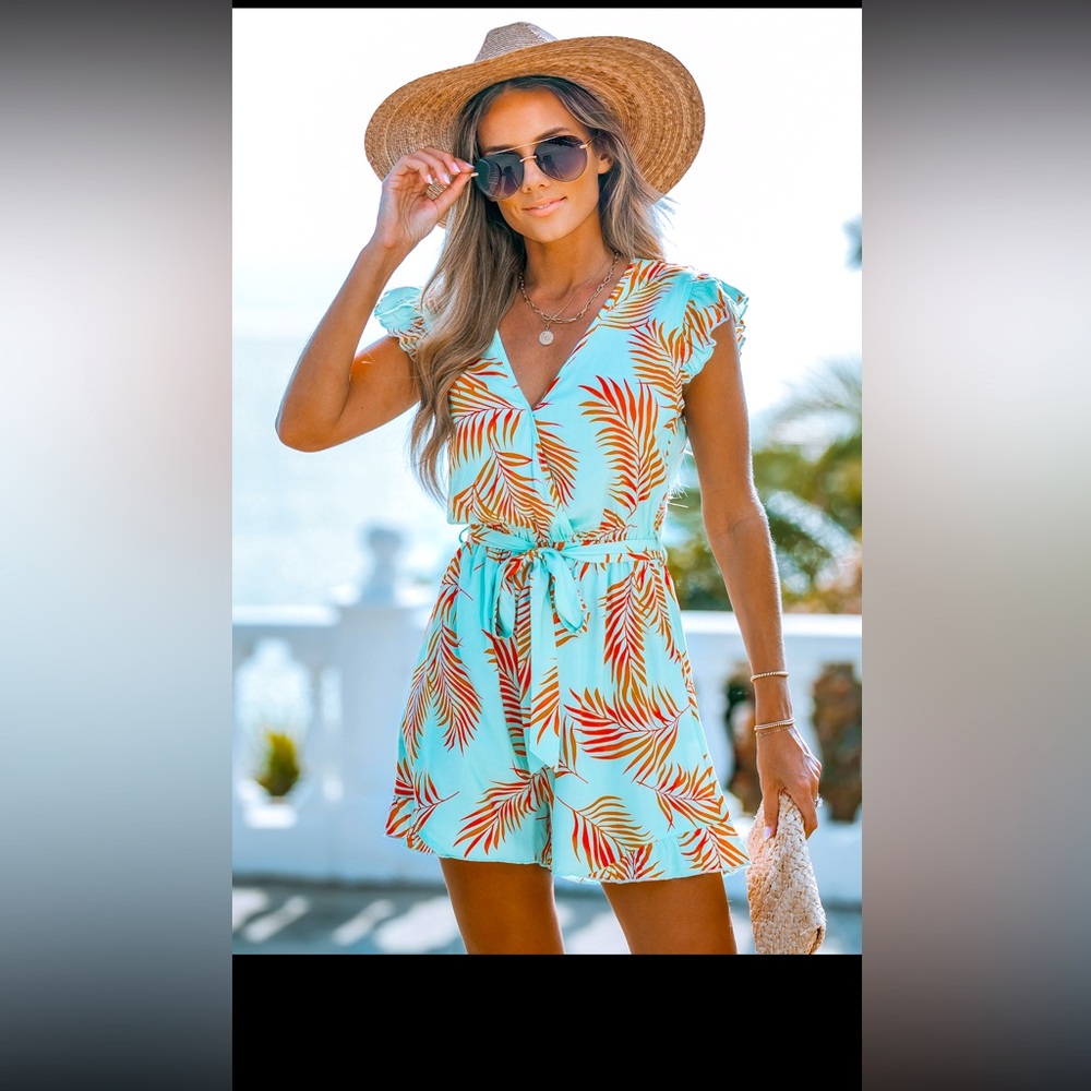Womens tropical romper